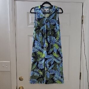 Susan Graver Soleil Brushed Knit Lace-Up Cover-Up